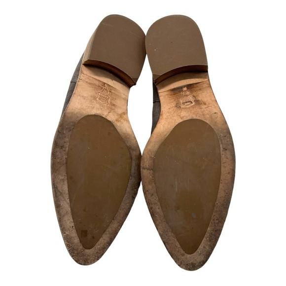 Vaneli Frappe Gray Metallic Suede Point Toe Casual Ankle Boots Women’s 8.5 - Picture 10 of 13